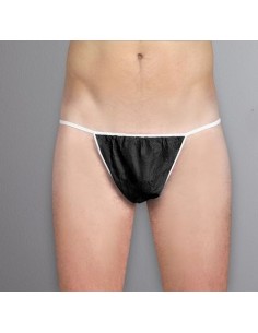 String Noir XL Homme 30 gr/m2 PP (par 100 pièces)