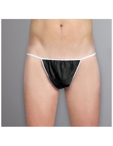 String Noir XL Homme 30 gr/m2 PP (par 100 pièces)
