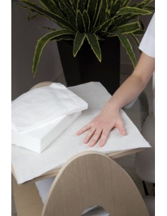 Serviettes Blanches Spunlace 50 Gr/m3 nouveau format 60 x 75
