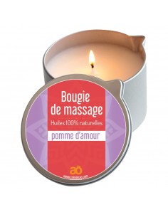 Bougie de massage pomme d'amour