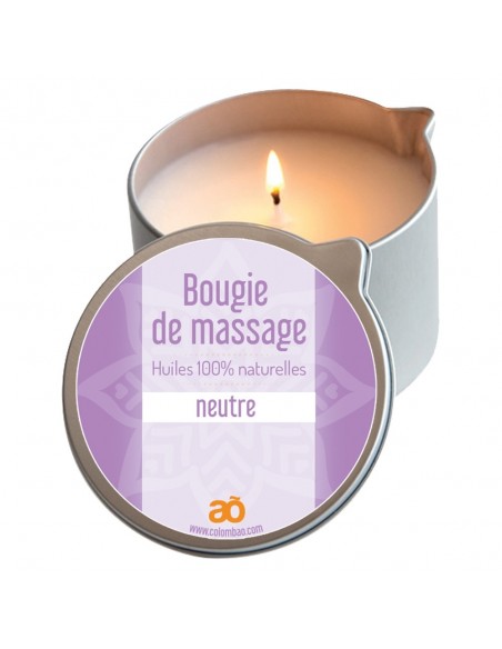 Bougie de massage neutre