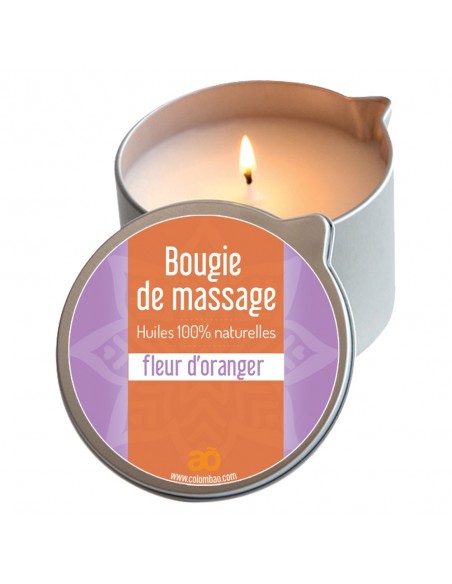 Bougie de massage fleur d'oranger