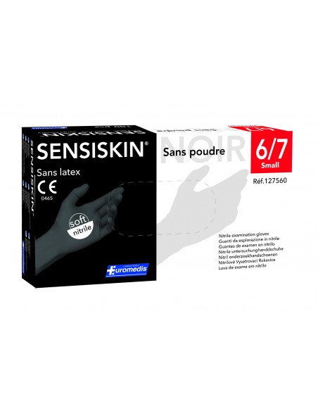 Gant nitrile noir sans poudre S