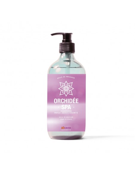 Huile de massage au parfum orchidée