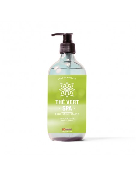 Huile de massage au parfum thé vert