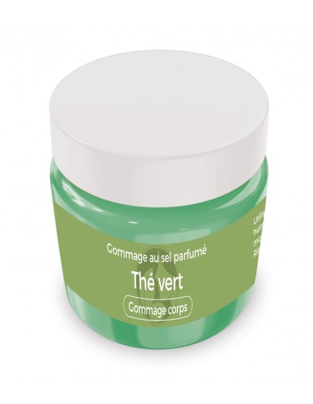 Gommage au sel parfumé Thé vert - 200 gr - Produit SPA/Massage/Beauté