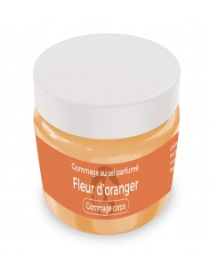 Gommage au sel parfumé Fleur d'oranger - 200 gr - Produit SPA/Massage/Beauté