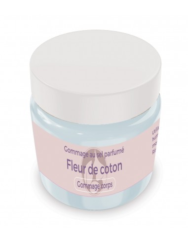 Gommage au sel parfumé Fleur de coton - 200 gr - Produit SPA/Massage/Beauté