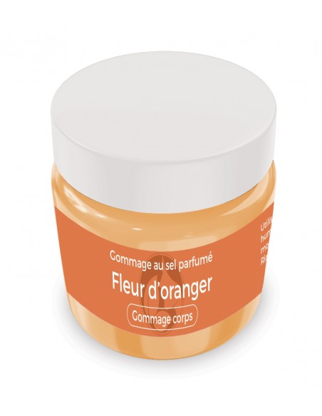 Gommage au sel parfumé Fleur d'oranger - 200 gr - Produit SPA/Massage/Beauté Gommage au sel parfumé Fleur d'oranger - 200 gr - Produit SPA/Massage/Beauté