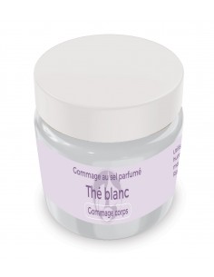 Gommage au sel parfumé Thé blanc - 200 gr - Produit SPA/Massage/Beauté