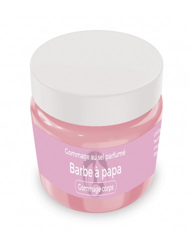 Gommage au sel parfumé Barbe à papa - 200 gr - Produit SPA/Massage/Beauté