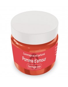 Gommage au sel parfumé Pomme d'amour - 200 gr - Produit SPA/Massage/Beauté