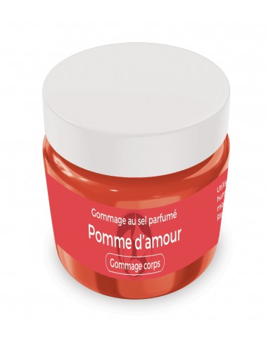 Gommage au sel parfumé Pomme d'amour - 200 gr - Produit SPA/Massage/Beauté