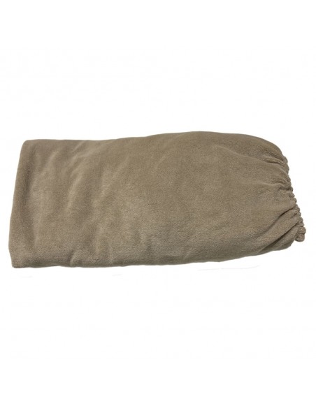 Housse coton couleur taupe