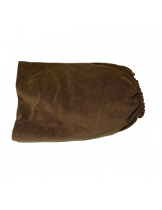 Housse coton couleur chocolat