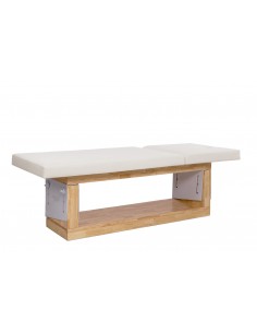Table de massage et de soins esthétiques en bois naturel...