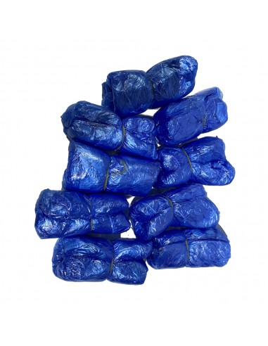 Sur-chaussures bleues par 50 paires