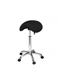 Tabouret selle de cheval noir