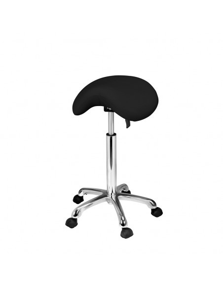 Tabouret selle de cheval noir