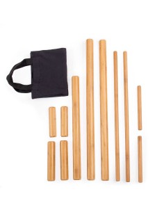 Bâton de massage en bambou 11 pièces