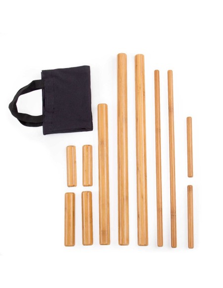 Bâton de massage en bambou 11 pièces