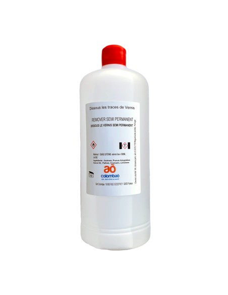 Remover dissolvant avec acétone 1 Litre