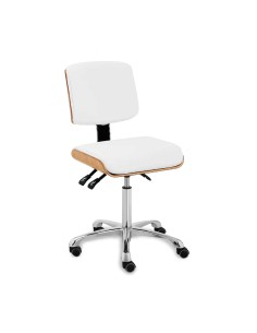 Tabouret à assise plate avec dossier ergonomique