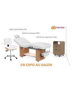 Cabine Spa - Table de massage - Guéridon - Tabouret 2