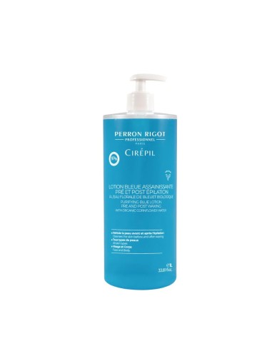 Lotion Pré et Post-Épilation Bleue Assainissante – Perron Rigot (1l)