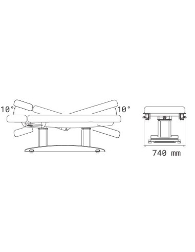 Table de Massage Spa Chauffante Lips 4 Moteurs | Pro