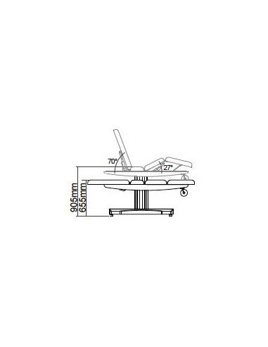 Table de Massage Spa Électrique en Bois Mica 3...
