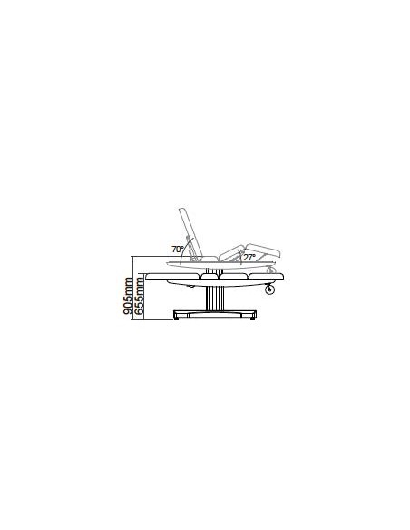 Table de Massage Spa Électrique en Bois Mica 3 Moteurs | Pro