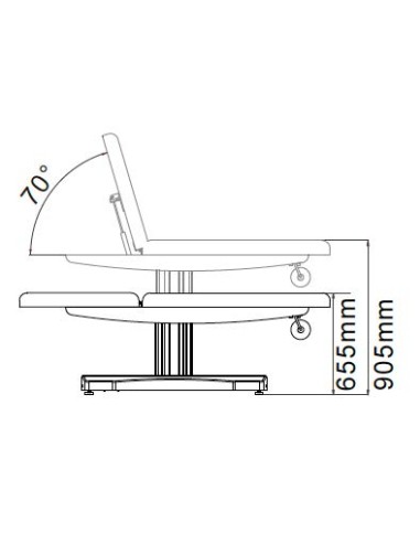 Table de Massage Spa Électrique en Bois Lina 2 Moteurs | Pro