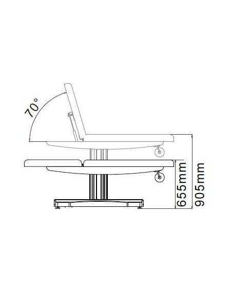 Table de Massage Spa Électrique en Bois Lina 2 Moteurs | Pro