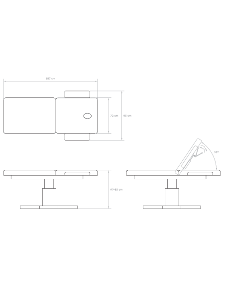 Table de Massage Spa Électrique Rukba 1 Moteur | Pro