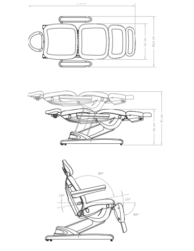 Fauteuil d'Esthétique Électrique Girta 4...
