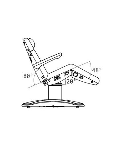 Fauteuil d'Esthétique Électrique Azur 4 Moteurs...
