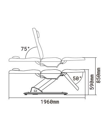 Fauteuil d'Esthétique Électrique Larim 3 Moteurs | Confort Pro