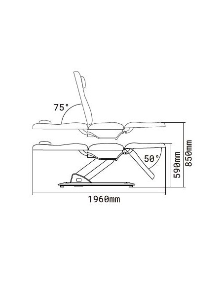 Fauteuil d'Esthétique Électrique Larim 3 Moteurs | Confort Pro