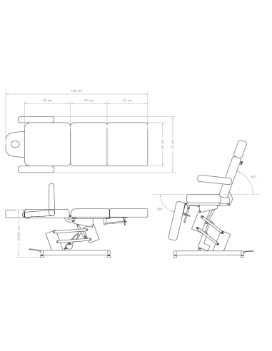 Fauteuil d'Esthétique Électrique Fom | Confort & Robustesse Pro