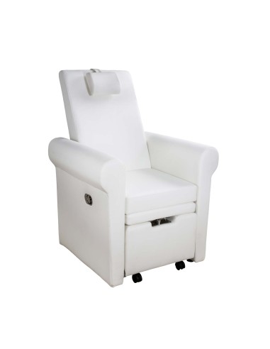 Fauteuil de Pédicure Aventur blanc avec Espace SPA Hydromassant