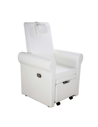 Fauteuil de Pédicure Aventur blanc avec Espace SPA Hydromassant