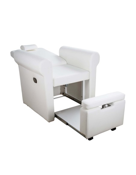 Fauteuil de Pédicure Aventur blanc avec Espace SPA Hydromassant