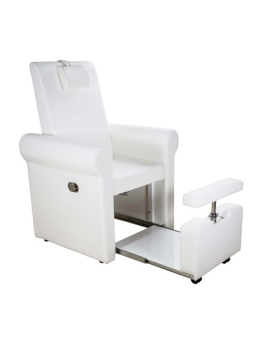Fauteuil de Pédicure Aventur blanc avec Espace SPA Hydromassant