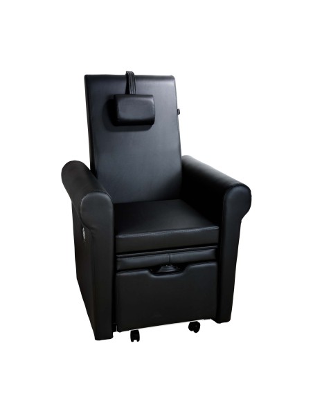 Fauteuil de Pédicure Aventur noir avec Espace SPA Hydromassant