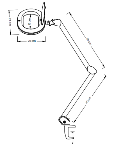 Lampe Loupe LED & UV de Table Tada | 5...