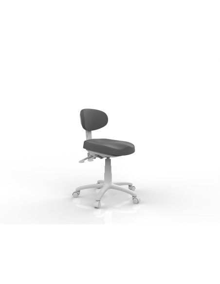 Tabouret Esthétique Ergonomique Sun dossier Gris anthracite| Hauteur & Inclinaison Réglables