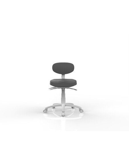 Tabouret Esthétique Ergonomique Sun dossier Gris anthracite| Hauteur & Inclinaison Réglables