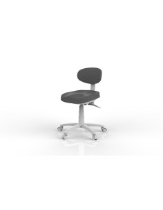 Tabouret Esthétique Ergonomique Sun dossier Gris anthracite| Hauteur & Inclinaison Réglables 2