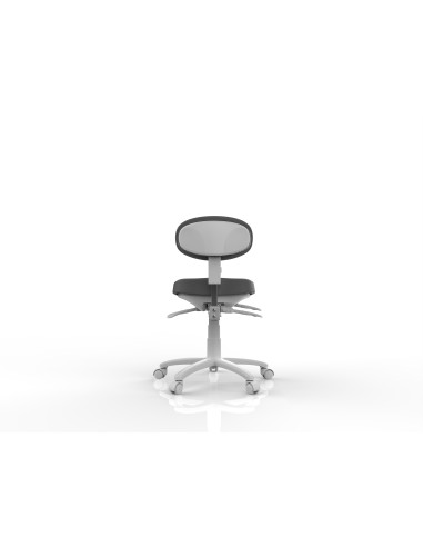 Tabouret Esthétique Ergonomique Sun dossier Gris anthracite| Hauteur & Inclinaison Réglables